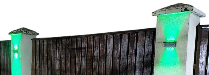 Aplica de perete solara lumina verde LH-799 80W [2]