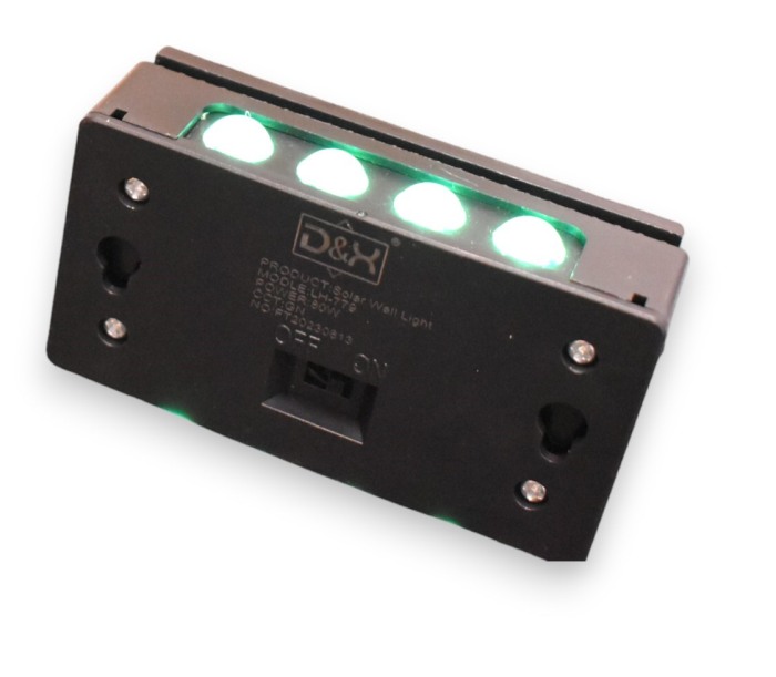 Aplica de perete solara lumina verde LH 799 80W - Imagine produs en-gros [7]