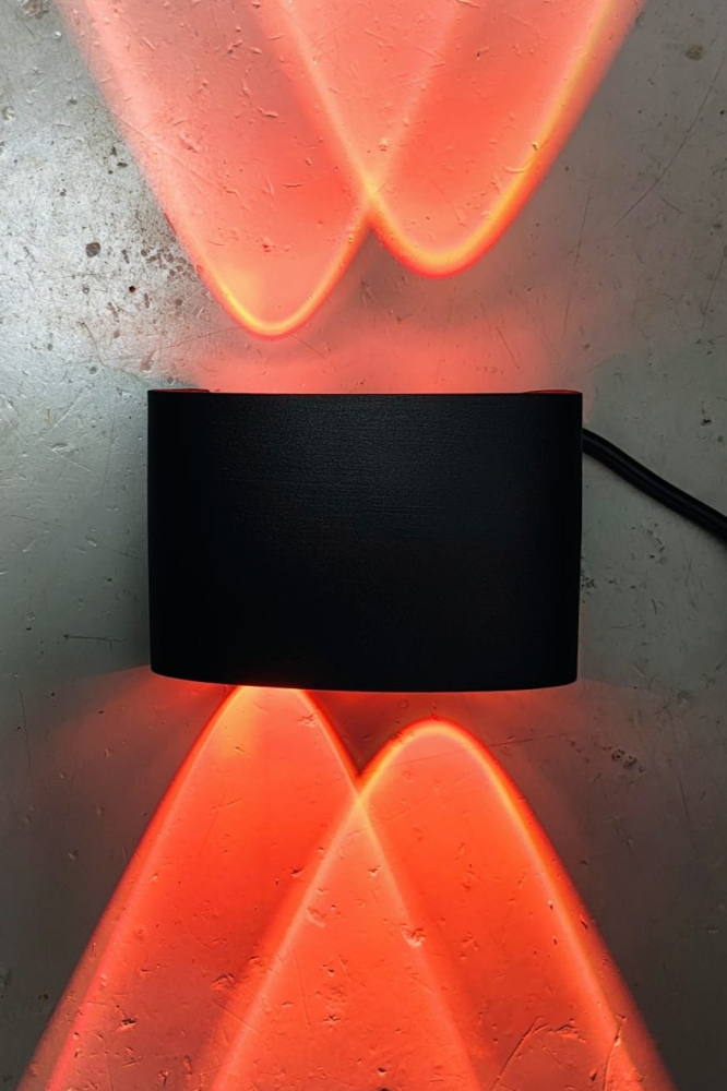 Aplica LED 2x2W Exterior Negru AL-042 6500K [6]