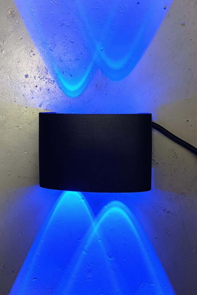 Aplica LED 2x2W Exterior Negru AL-042 6500K [8]