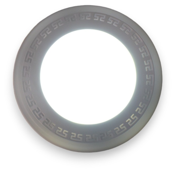 Aplica LED cu model dantelat bicolor 12W albastru - Imagine produs en-gros [3]
