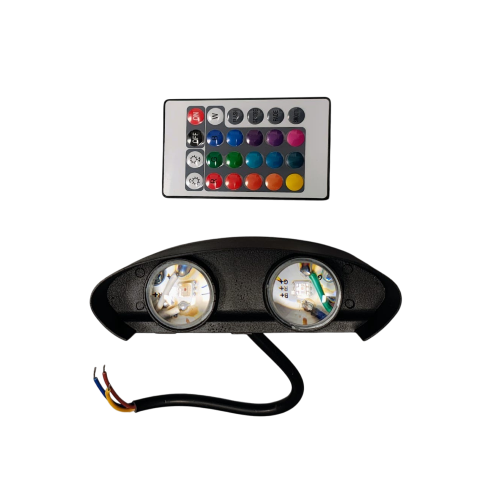 Aplica LED 2x2W Exterior Negru AL-042 6500K [4]