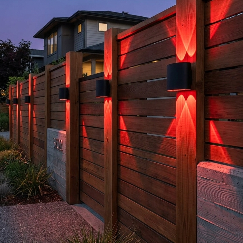 Aplica LED 2x3W Exterior Negru AL-042 6500K [6]