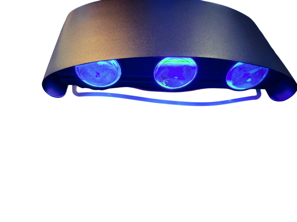 Aplica LED 2x3W Exterior Negru AL-042 6500K [8]