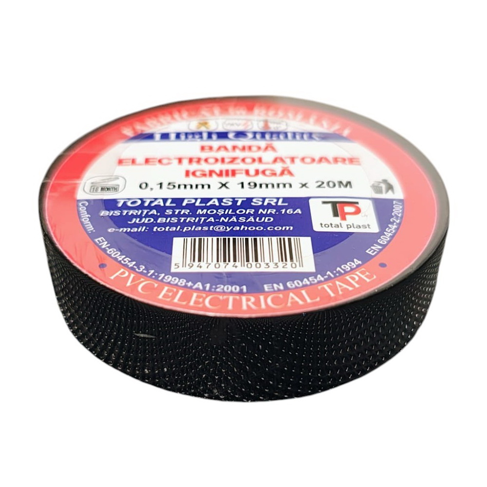 BANDA IZOLATOARE 20M TOTAL PLAST NEAGRA - Imagine produs en-gros [2]