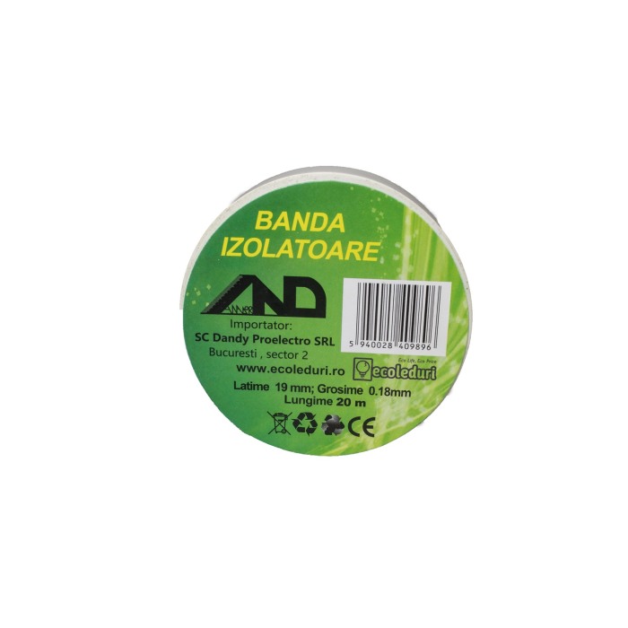 Banda izolatoare Alba 20 M - Imagine produs en-gros [2]