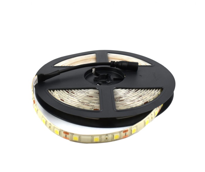 Banda Led 12 V , 5 M , alb rece 6000k - Imagine produs en-gros [4]
