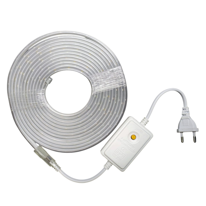 Banda Led , Interior Exterior, Gen Furtun, SMD, Decorativ, Multicolor, Lungime 5 Metri, 8 Moduri, Cablu Alimentator Inclus [8]