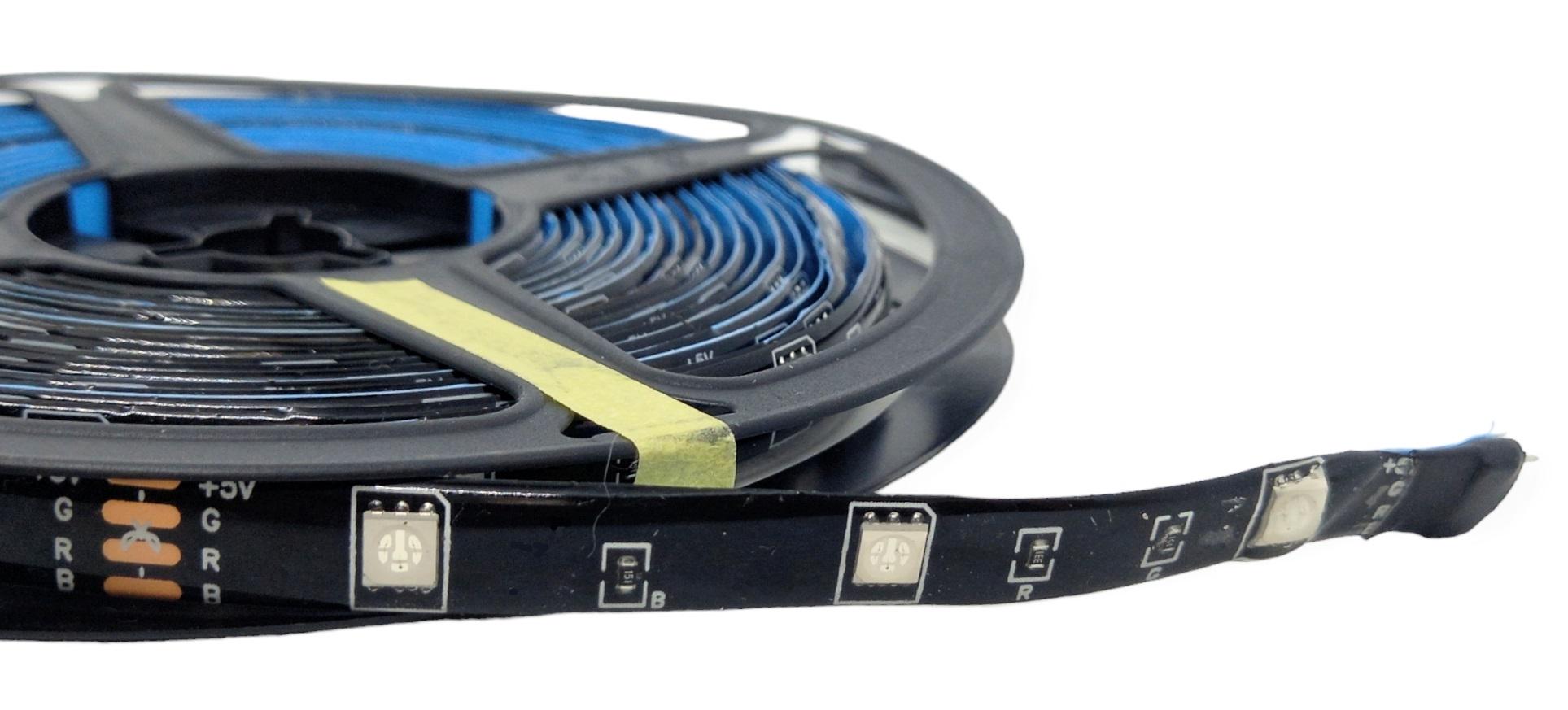 Bandă LED RGB 5m USB cu Muzică și Telecomandă - Imagine produs en-gros [7]
