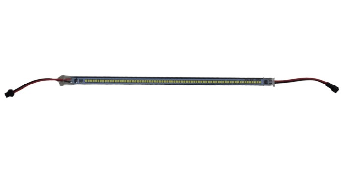 Banda led rigida 220V 4000K 5W, cu suport ,  Dimensiuni 300 X 12 X 6 mm , 72 Leduri  SMD 2835 - Imagine produs en-gros [3]