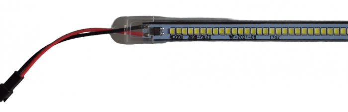 Banda led rigida 220V 4000K 5W  cu suport    Dimensiuni 300 X 12 X 6 mm   72 Leduri  SMD 2835 [3]