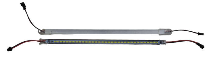 Banda led rigida 220V 4000K 5W  cu suport    Dimensiuni 300 X 12 X 6 mm   72 Leduri  SMD 2835 [2]