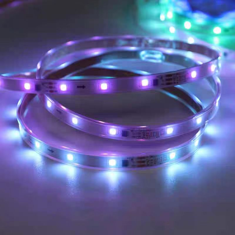 Banda led smart control  5m RGB WFI reactie sonora control vocal si din telecomanda - Imagine produs en-gros [8]