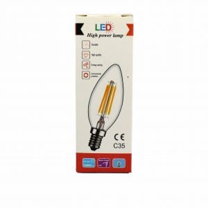 Bec C35 E14 6W Filament Lumina Rece [2]