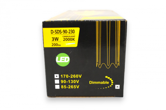 Bec decorativ Vintage in forma de  BRAD ,dimabil 3W E27 D-SDS-90-230 [9]