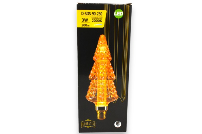 Bec decorativ Vintage in forma de  BRAD ,dimabil 3W E27 D-SDS-90-230 - Imagine produs en-gros [4]
