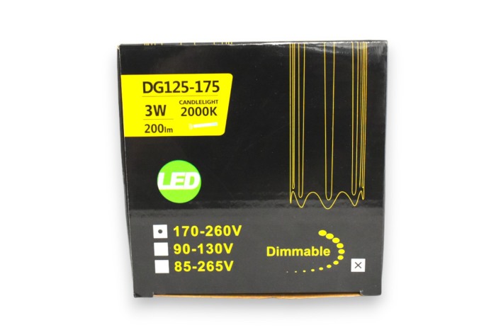 Bec decorativ Vintage tip SFERA  3W E27 DT125-175 dimabil - Imagine produs en-gros [2]