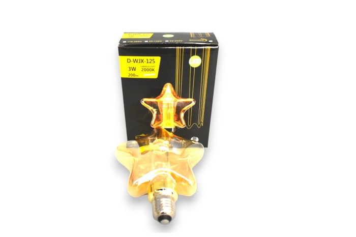 Bec decorativ Vintage tip STEA 3W E27 D-WJX-125 Dimabil - Imagine produs en-gros [2]