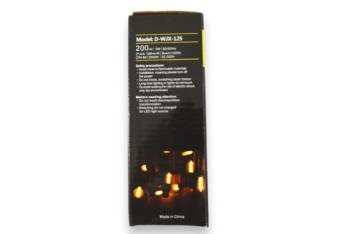 Bec decorativ Vintage tip STEA 3W E27 D-WJX-125 Dimabil - Imagine produs en-gros [3]