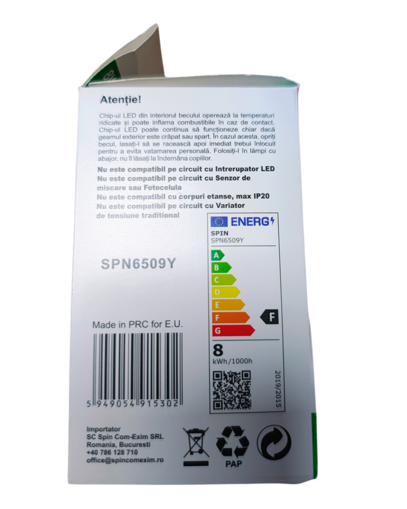 Bec LED E27 24V 8W – Iluminare Economică [4]