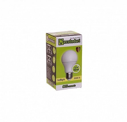 Bec LED E27 12W 3500K Ecoleduri - Imagine produs en-gros [2]