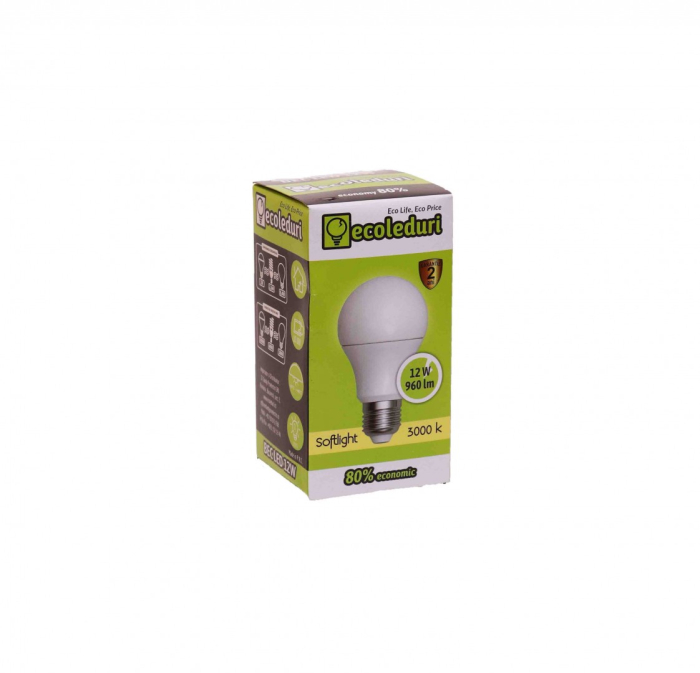 Bec LED E27 12W 3500K Ecoleduri [2]
