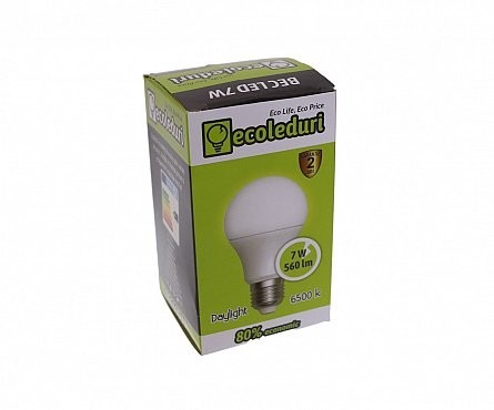 Bec LED E27 7W Ecoleduri - Imagine produs en-gros [2]