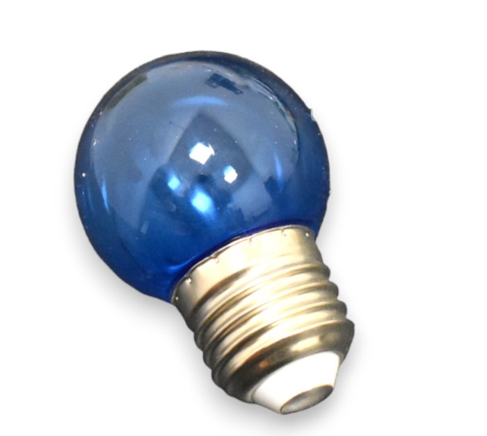 Bec  LED G45 albastru transparent E27 10 buc - Imagine produs en-gros [1]