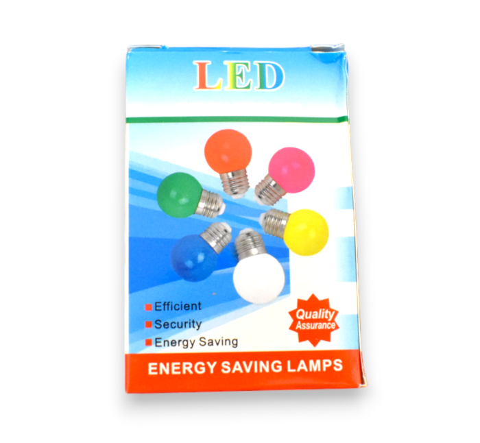 Bec  LED G45 rosu matuit E27 10 buc - Imagine produs en-gros [5]