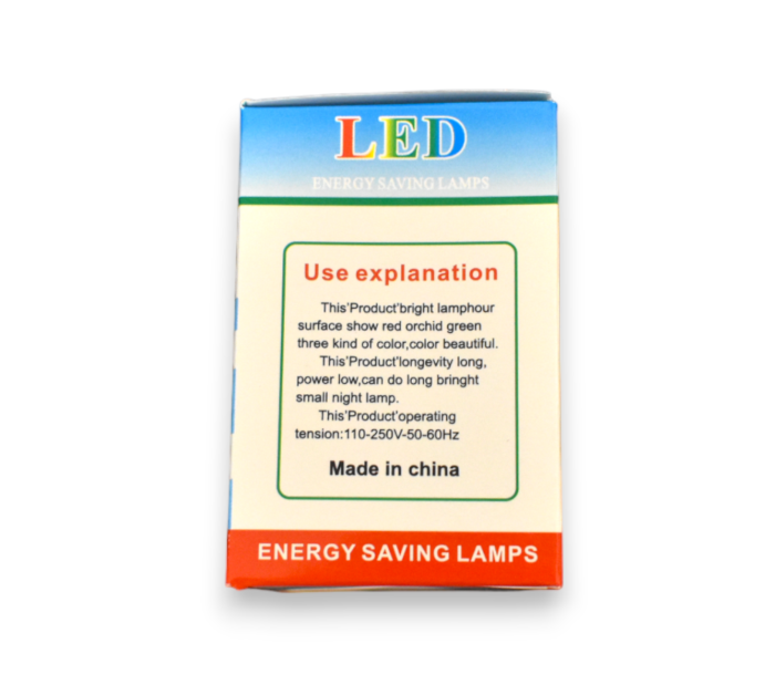 Bec  LED G45 rosu matuit E27 10 buc - Imagine produs en-gros [4]