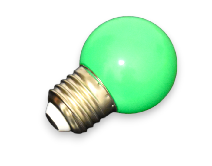 Bec  LED G45 verde matuit E27 10 buc - Imagine produs en-gros [1]