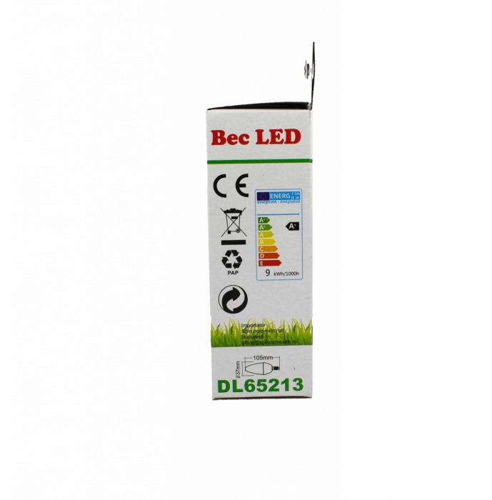 Bec Led Lumanare E14 9W SPN - Imagine produs en-gros [2]