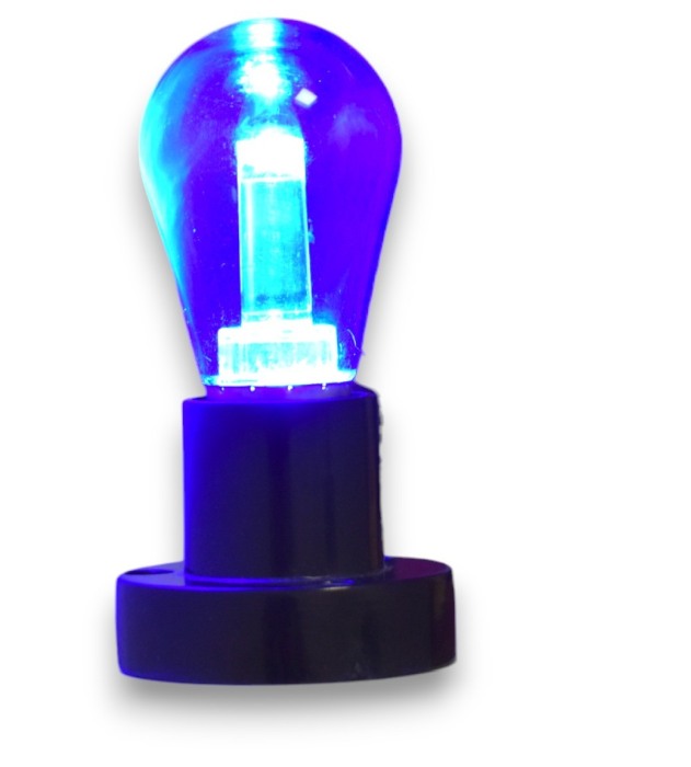 Bec  LED S14 albastru E27 10 buc - Imagine produs en-gros [2]