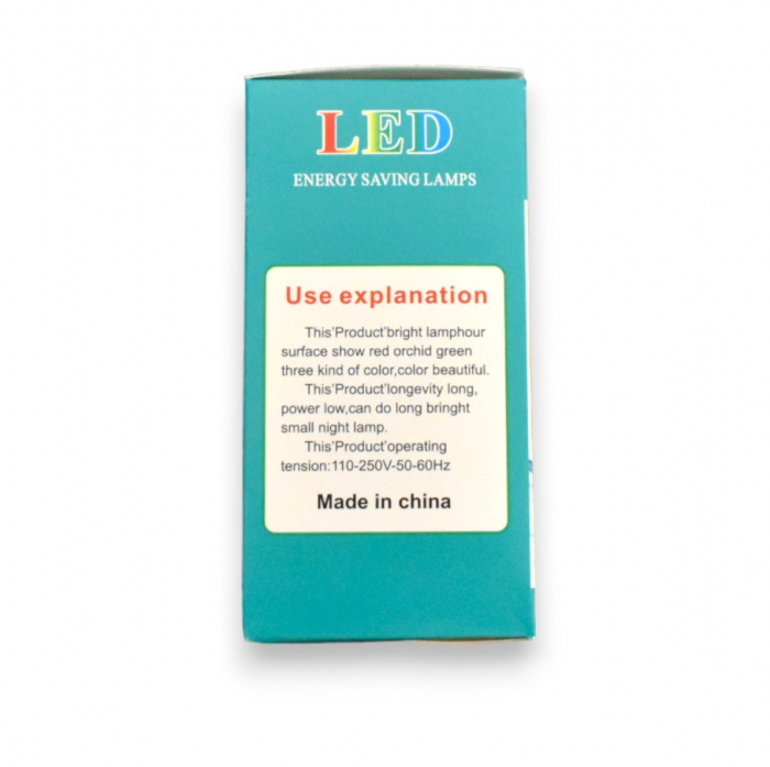 Bec  LED S14 galben E27 transparent [4]