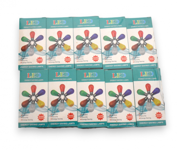 Bec  LED S14 galben E27 transparent [5]