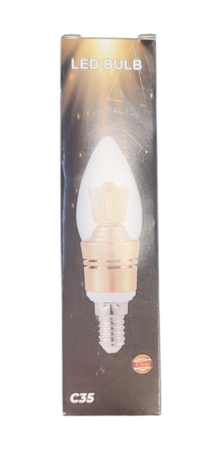 Bec LED tip lumânare decorativ 14W E27, design elegant pentru candelabre și lămpi [3]