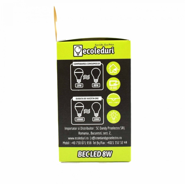 Bec R50 E14 8W Ecoled 3400K - Imagine produs en-gros [4]