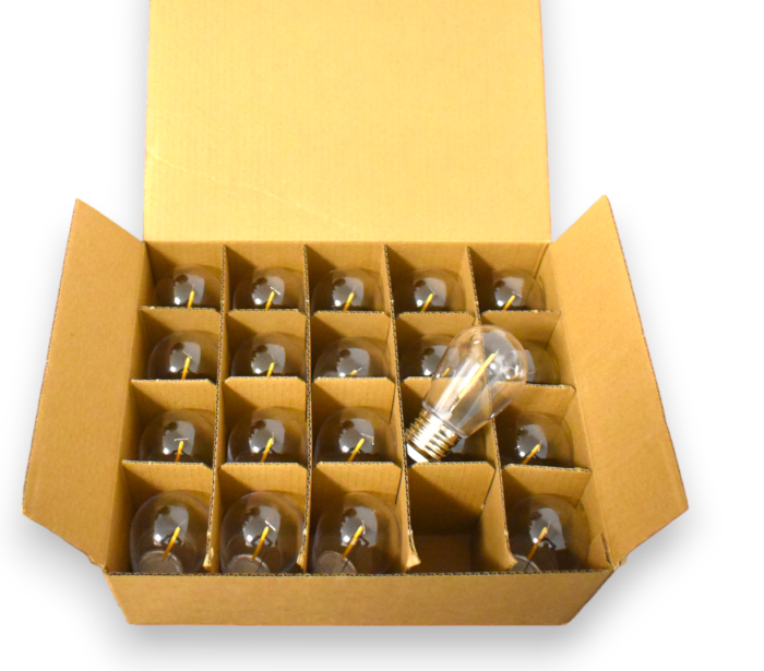 Bec S14 1W lumina alba Led E27 20 buc - Imagine produs en-gros [2]