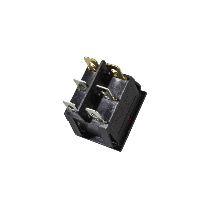 Buton comutator - intrerupator dublu - rosu , On / Off , Led [2]