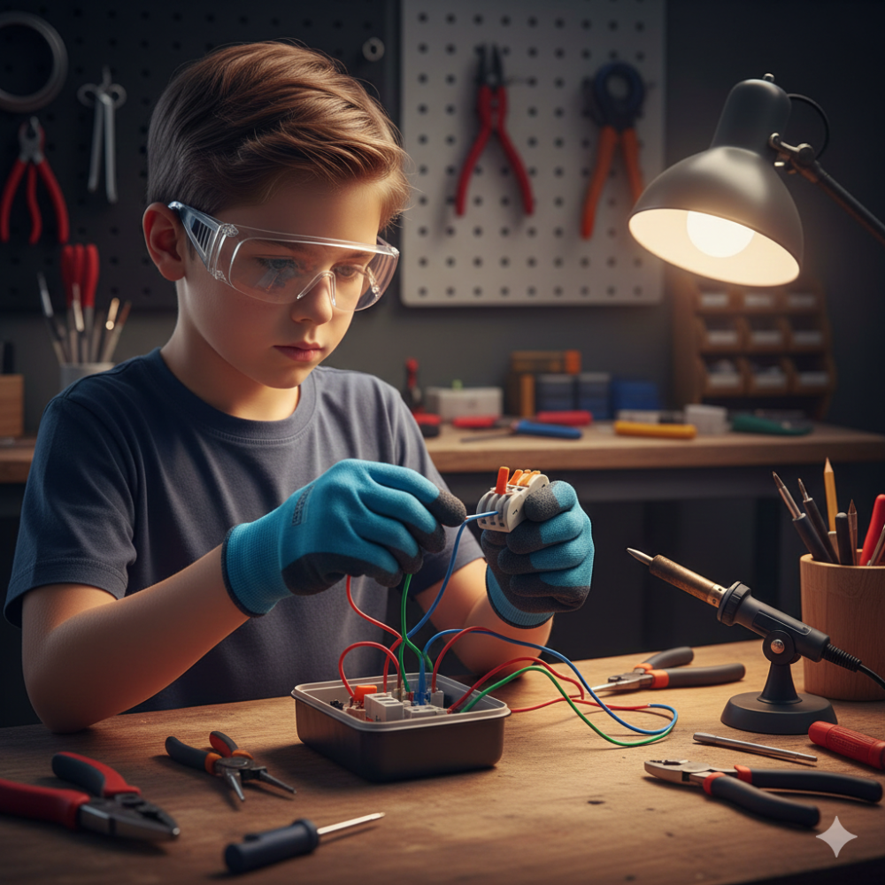 Conector electric tip Wago 2 intrări 2 ieșiri cu pârghii colorate [2]