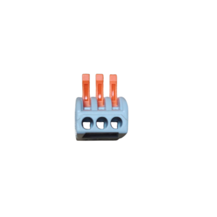 Conector electric tip Wago 3 intrări 3 ieșiri cu pârghii colorate [3]