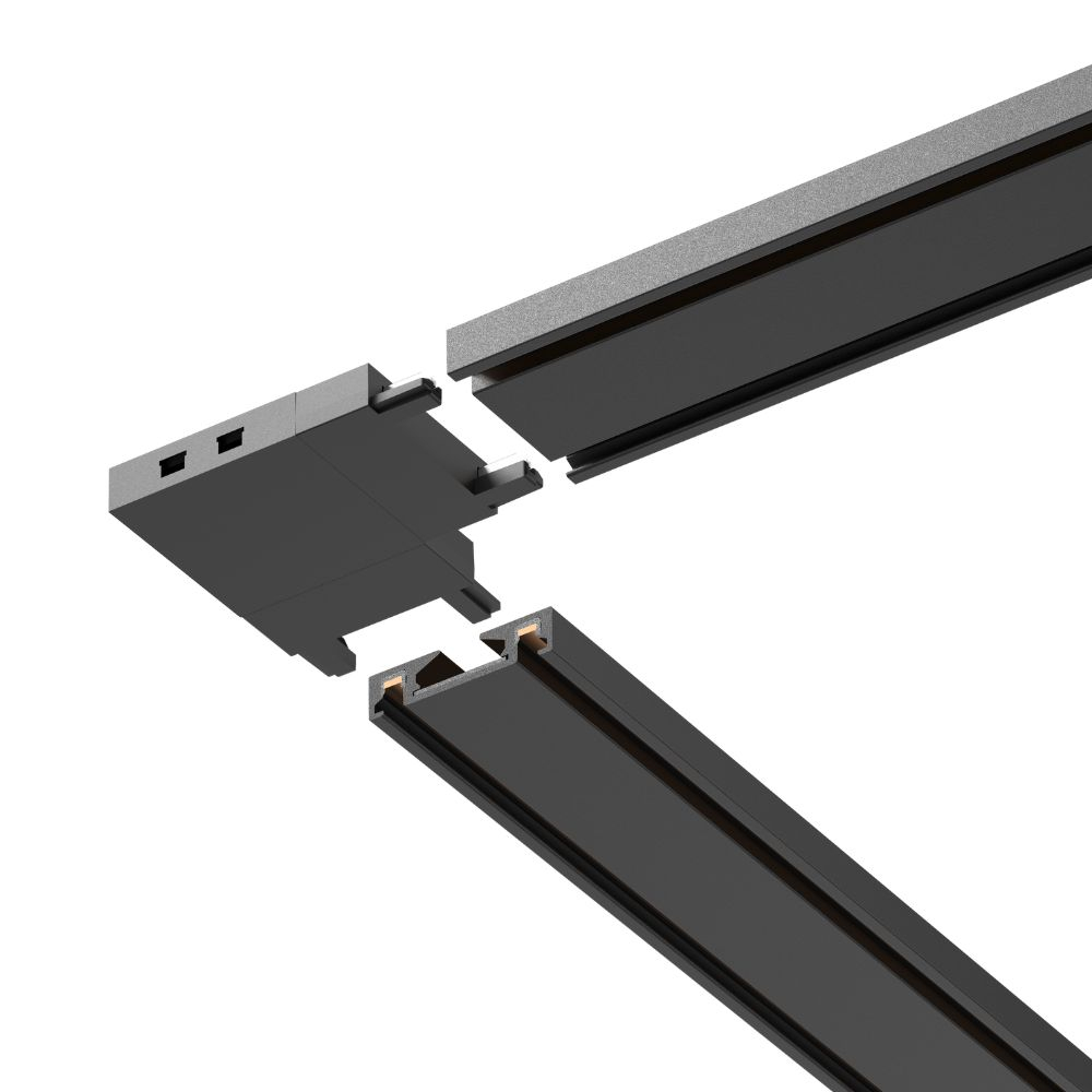 Conector sina magnetica Led,dimensiuni L36*W36*H6 imbinare 90 grade orizontala - Proiectoare LED > Sina magnetica aplicata - Imagine produs en-gros [2]