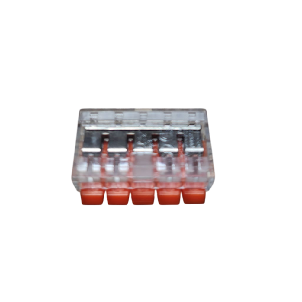 Conector electric tip Wago 5 intrări conectate intre ele [3]