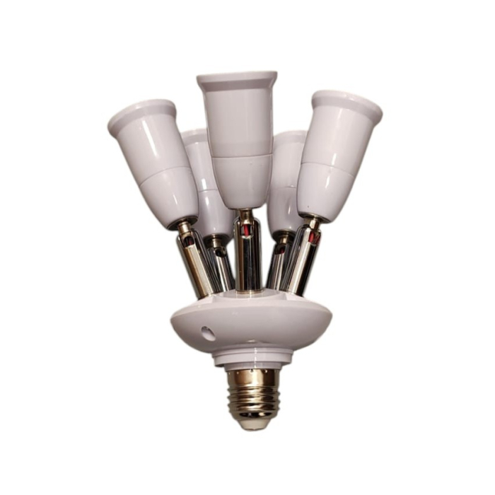 Dulie cu 5 brațe E27–E27 adaptor pentru 5 becuri LED 220V [3]