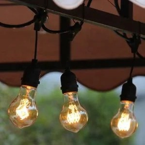 Ghirlanda luminoasa exterior 10 m 10 fasunguri E27 fara becuri,interconectabila,impermeabila - Imagine produs en-gros [5]