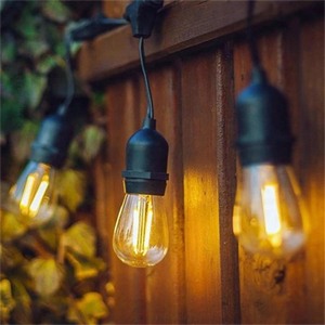 Ghirlanda luminoasa exterior 10 m 10 fasunguri E27 fara becuri,interconectabila,impermeabila - Imagine produs en-gros [2]