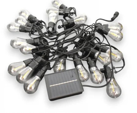 Ghirlanda solara cu 20 becuri S14 Led - Imagine produs en-gros [6]