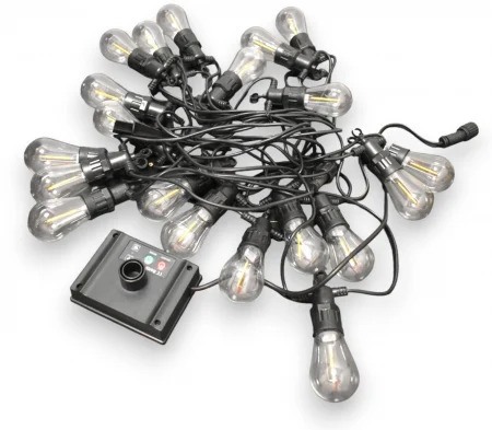 Ghirlanda solara cu 20 becuri S14 Led - Imagine produs en-gros [5]