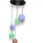 Instalatie solara Figurine de vant cu globuri albe [3]