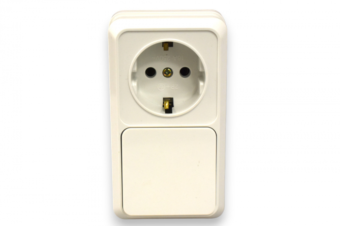 Intrerupator si Priza Schuko pe tencuiala [2]